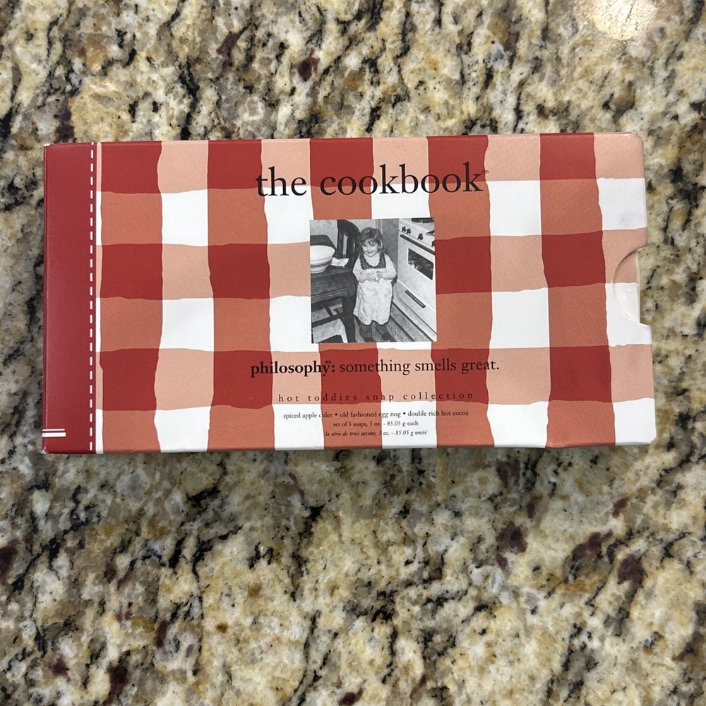 Philosophy The Cookbook Bar Soap Trio Sealed New Hot Toddies Soap Collection